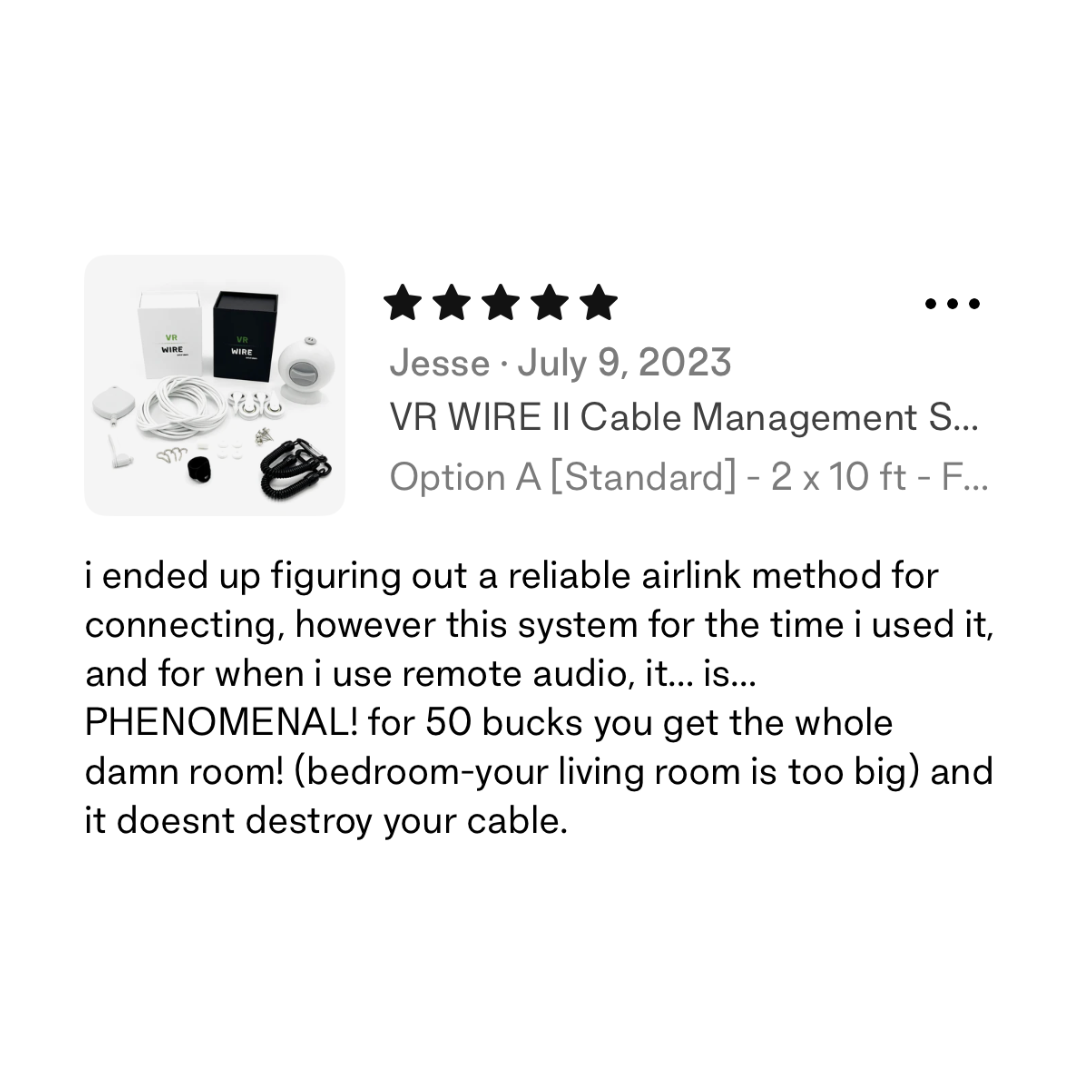 VR WIRE II - The Ultimate VR Cable Management System β LORD OF LEISURE VR